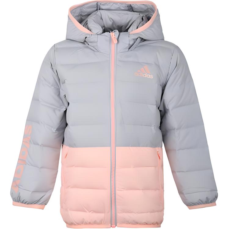 Куртка adidas LK J LT DOWN JK (серая)