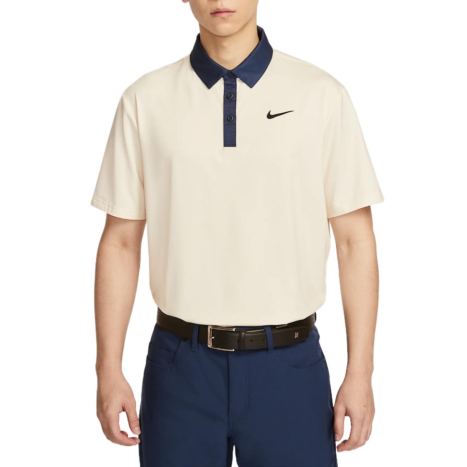 Nike TOUR DRI FIT Golf Clothing Men’s Light Ivory White