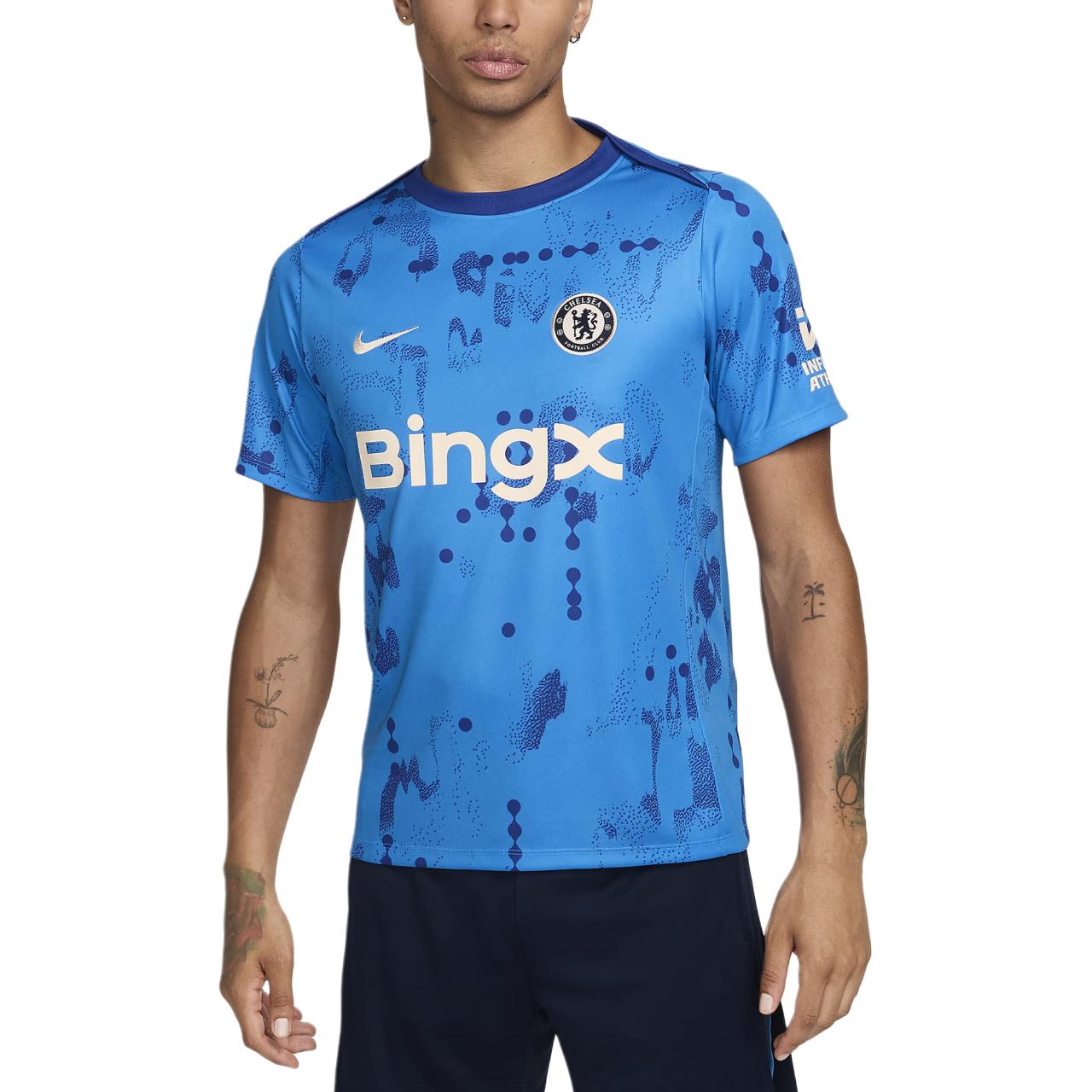 Nike Chelsea Fc Academy Pro Men’s Nike Dri FIT Soccer Short Sleeve Pre Match Top