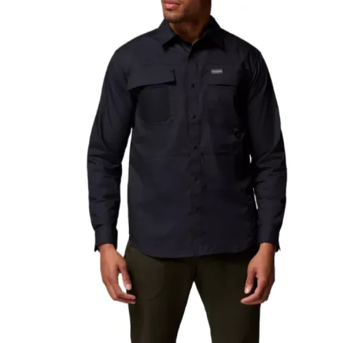 Columbia Colombia Landroamer ready to roam series cotton nylon spandex lapel comfortable solid color long-sleeved shirt for men