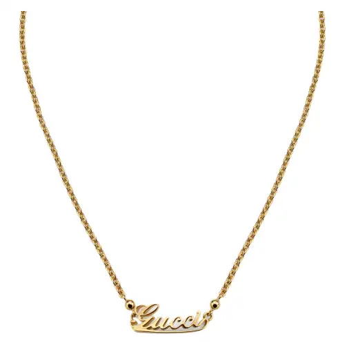 GUCCI Metal Necklaces Unisex Gold