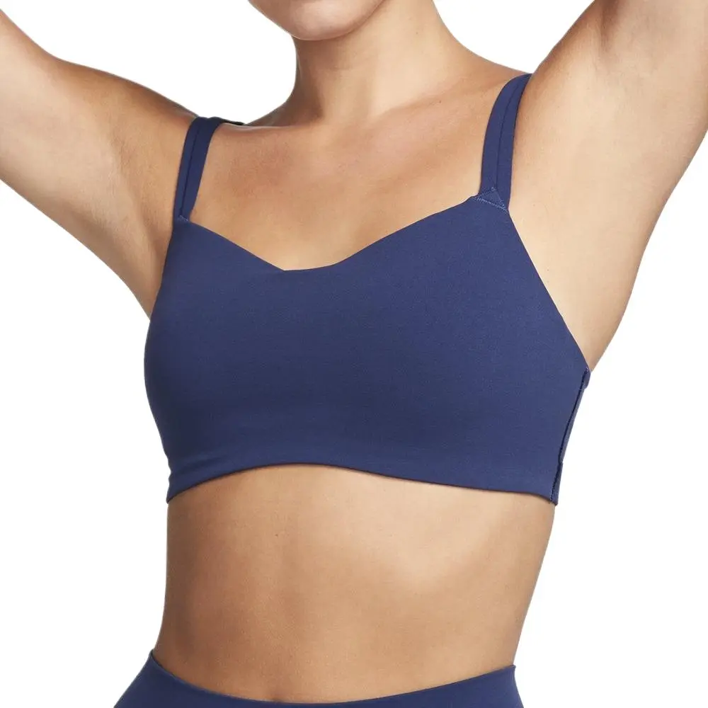 Nike Dri Fit AS W NK DF Alate Trace Bra Sports Underwear Women's Dark Navy Blue