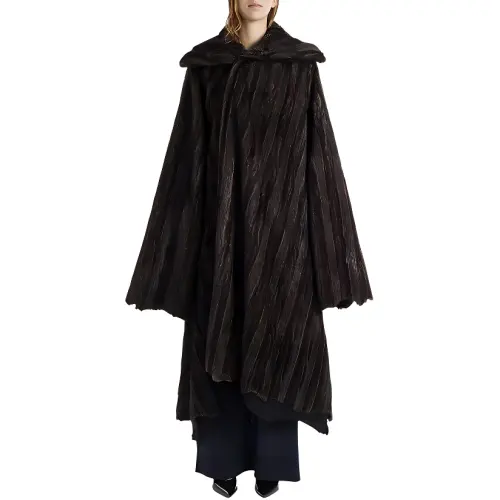 Balenciaga Coats Unisex Black Lapel Moderate