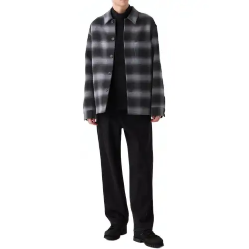 UNIQLO Jackets & Coats Unisex Lead Gray