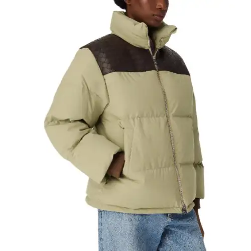 Bottega Veneta Frosted Poplin Puffer Jacket