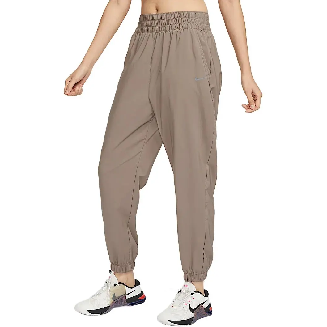 Nike Dri Fit One Casual Pants Women's Mink Brown/Black