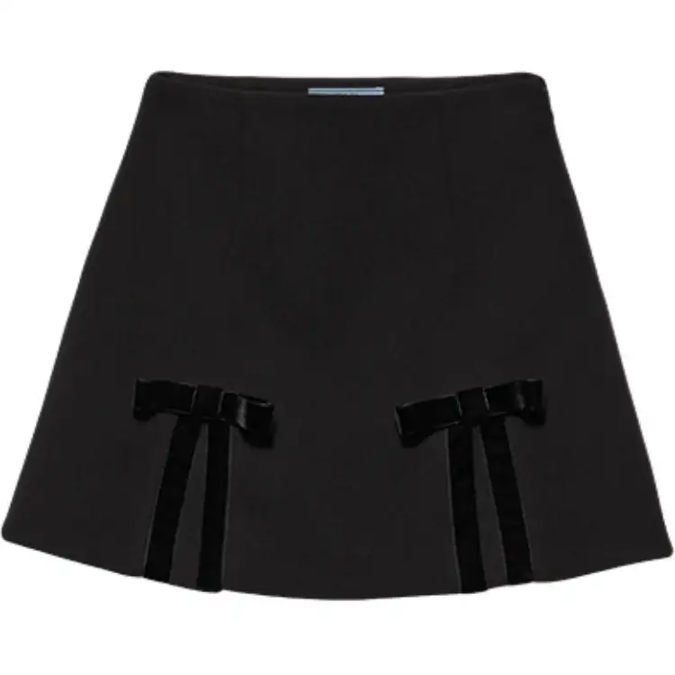 PRADA FW24 Casual Short Skirts Women's Black