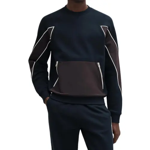 HERMES FW25 Sweatshirt Men's Ocean Blue