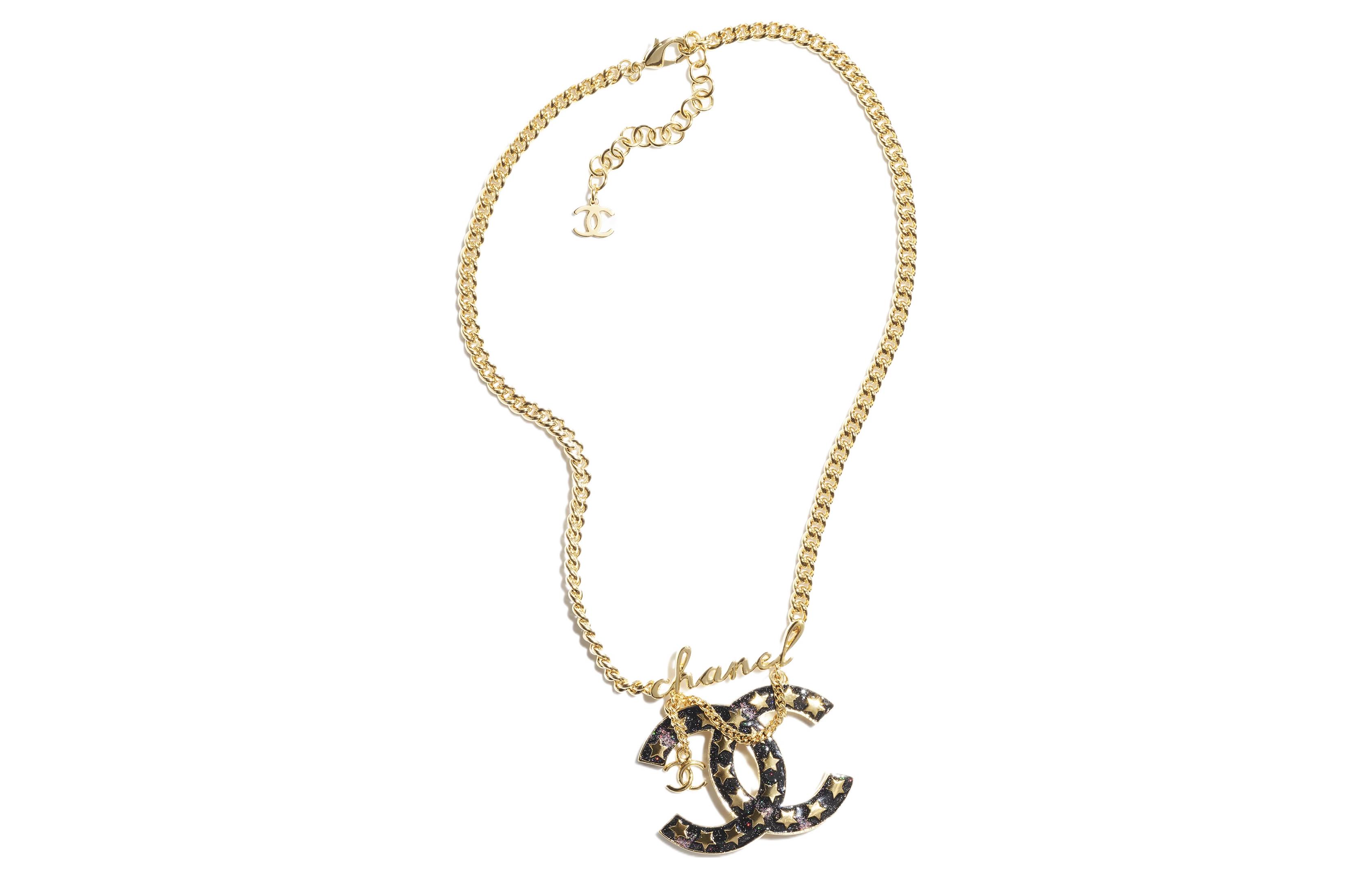 CHANEL 24C Metal Necklaces Women's Gold