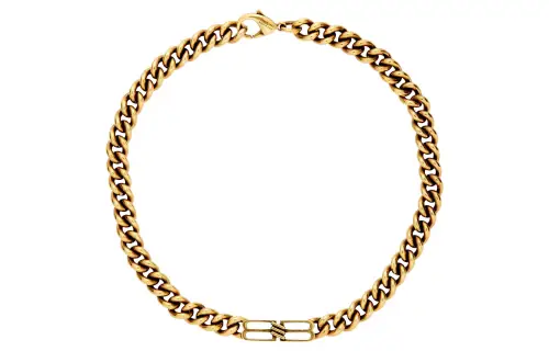 Balenciaga BB-Icon curb chain necklace