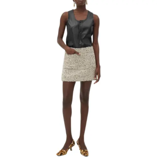 Bottega Veneta FW24 Casual Short Skirts Women's White