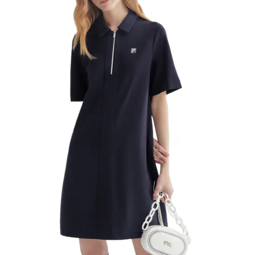 FILA Short Sleeved Dress Women's Navy Blue