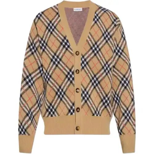 Burberry Checked Cardigan