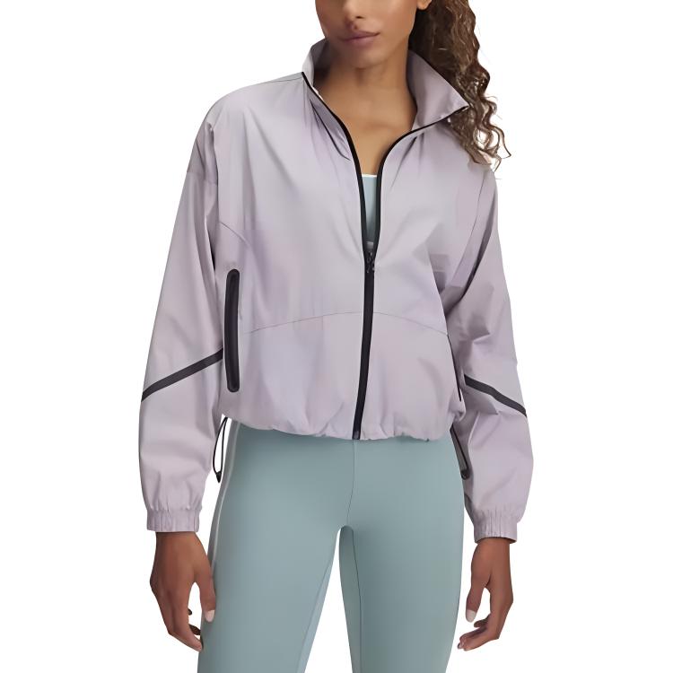 Женская куртка Under Armour Under Armour Unstoppable SS25 (серо-розовая) — фото 4