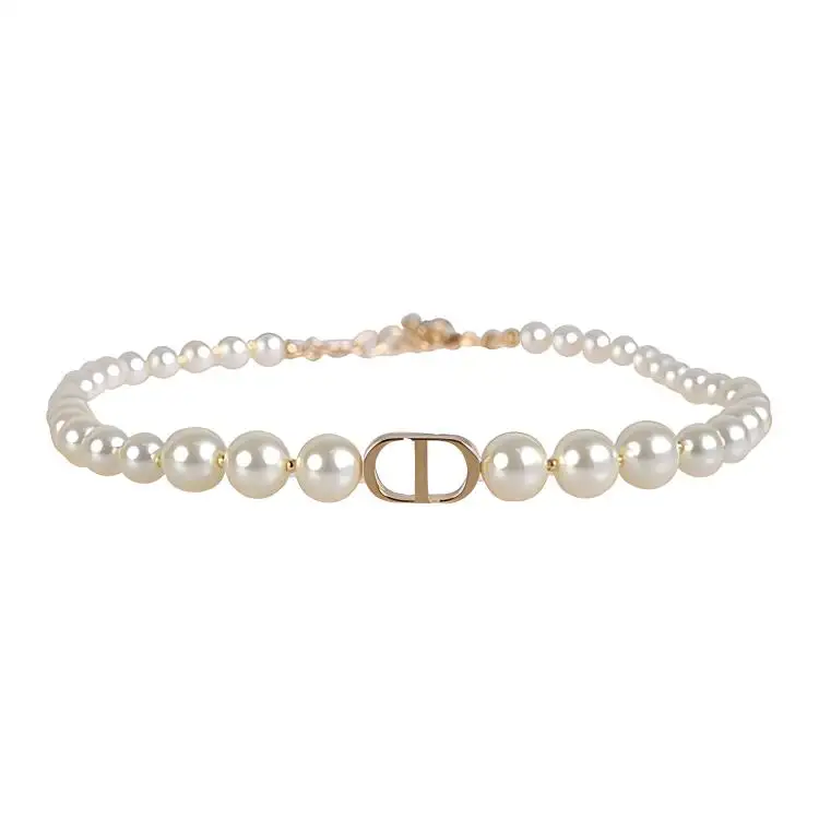 DIOR Resin Necklaces Women's Gold