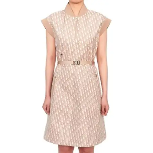 DIOR Sleeveless Dress Women's Khaki