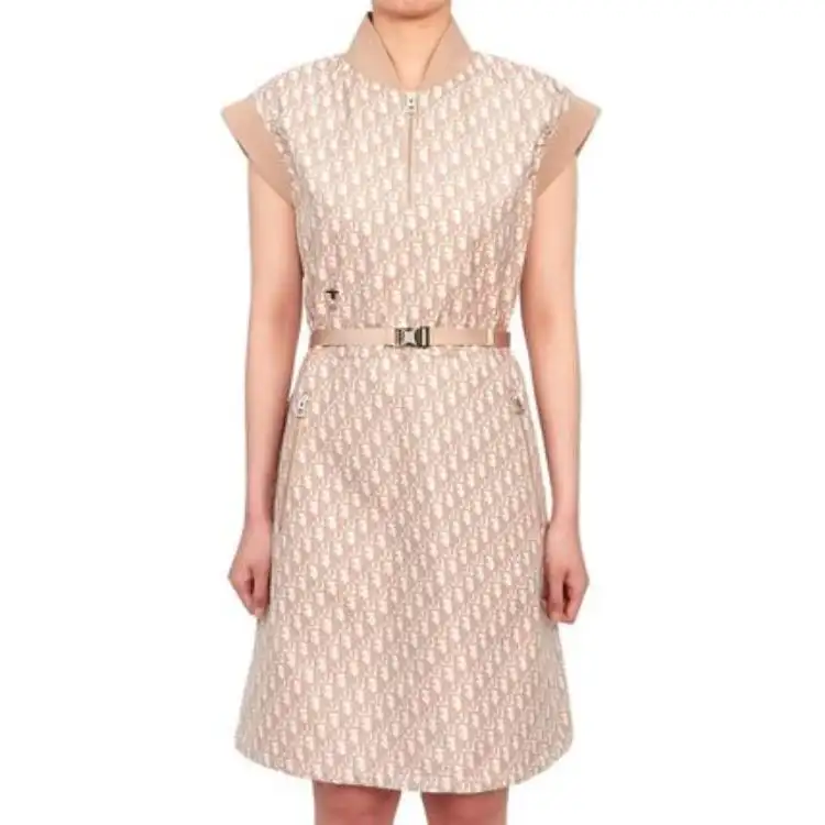 DIOR Sleeveless Dress Women's Khaki