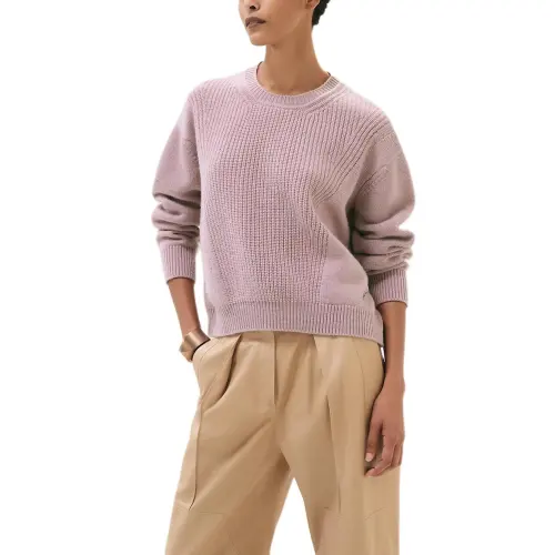 HERMES Cashmere Sweater Women's Purple