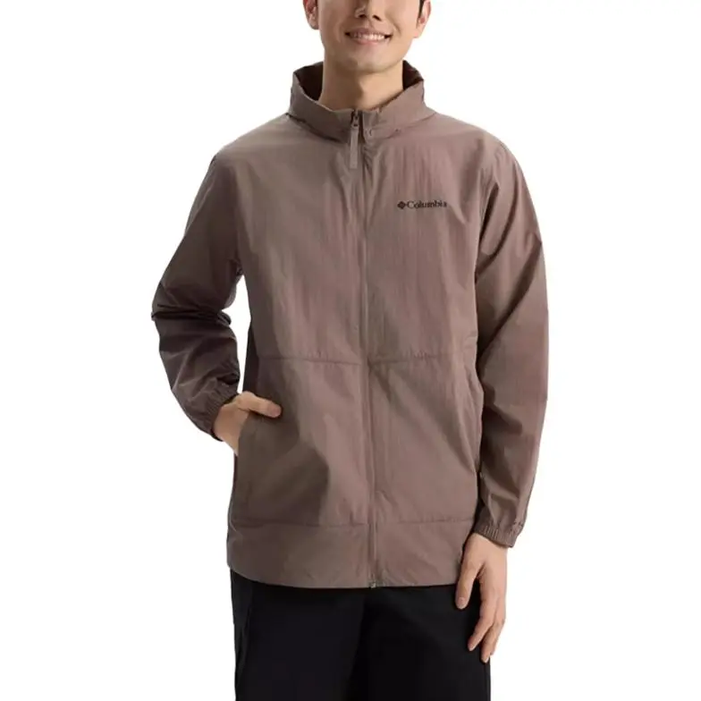 Columbia Breathable And Quick Dry Abrasion Resistant UV Protection Cooling Sun Protection Clothing Men's Brown