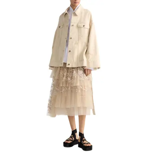 DIOR SS25 Denim Jacket Women's Beige