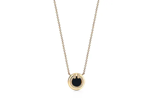 TIFFANY & CO. Tiffany, fashionable sophisticated necklace, 750 sample gold