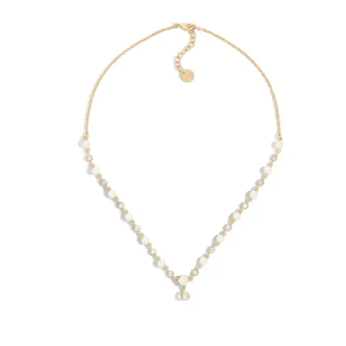 DIOR Resin, Crystal, Metal Necklaces Women's Gold