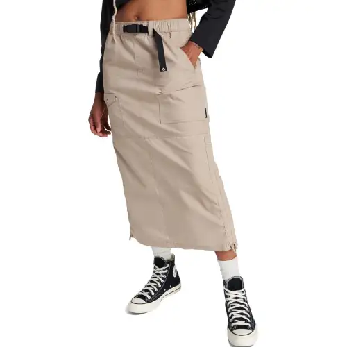 Converse Long Woven Cargo Skirt