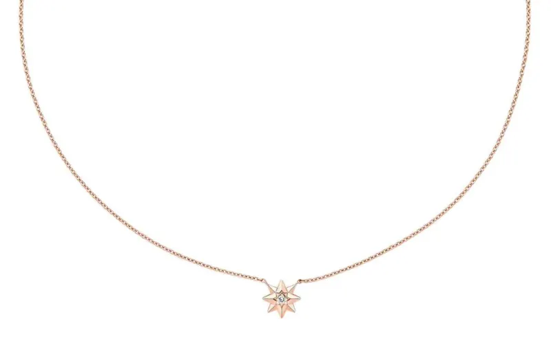 DIOR 18K Rose Gold Necklaces Women's
