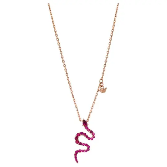 EMPORIO ARMANI 14K Rose Gold Plated Sterling Silver Pendant Necklace