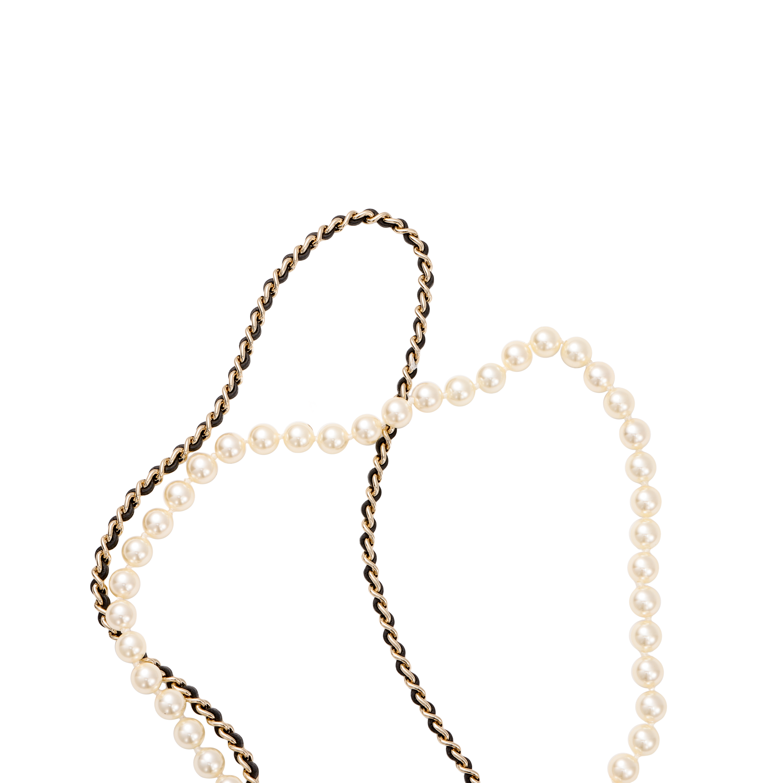 Мужское ожерелье Chanel Metal Leather Necklace (золотое) — фото 4