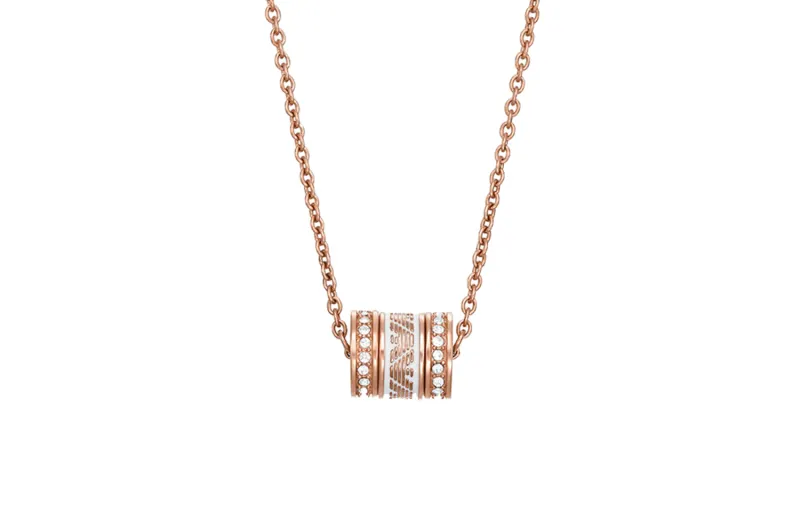 EMPORIO ARMANI Stainless Steel Necklaces Women's Rose Gold