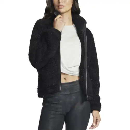 Skechers Velvet feel Coat Women's Black