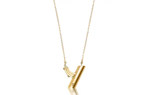 LOUIS VUITTON Lv & Me Necklace Letter Y