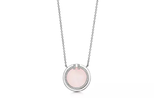 TIFFANY & CO. T 18k White Gold Set With Diamonds Necklaces Women's