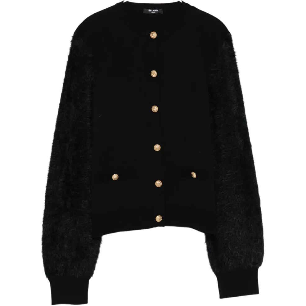 Женский кардиган BALMAIN (черный)