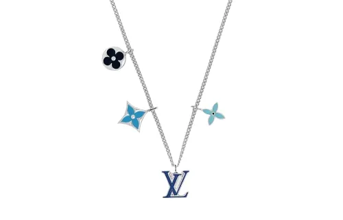 LOUIS VUITTON INSTINCT Brass Necklaces Men's Silver