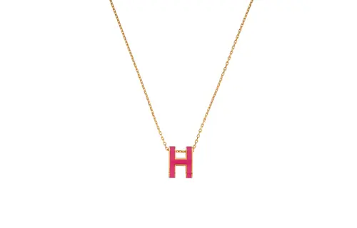 HERMES POP H Rose Gold plated Necklaces Women's Chain Rose Gold