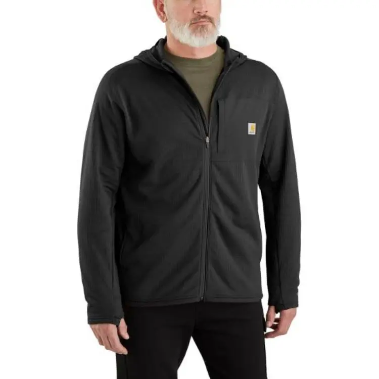 Carhartt 106625 Full Zip Long Sleeve Hooded T Shirt Jacket Relaxed Fit Men's