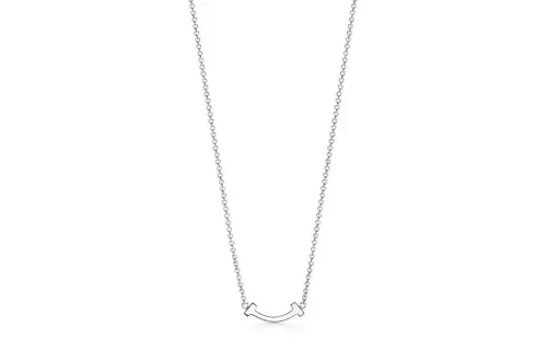 TIFFANY & CO. T 18K White Gold Necklaces Women's Silver