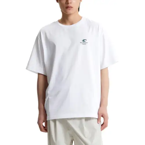 New Balance UNI EssentialSEMI Over FIT T Shirt Men's White