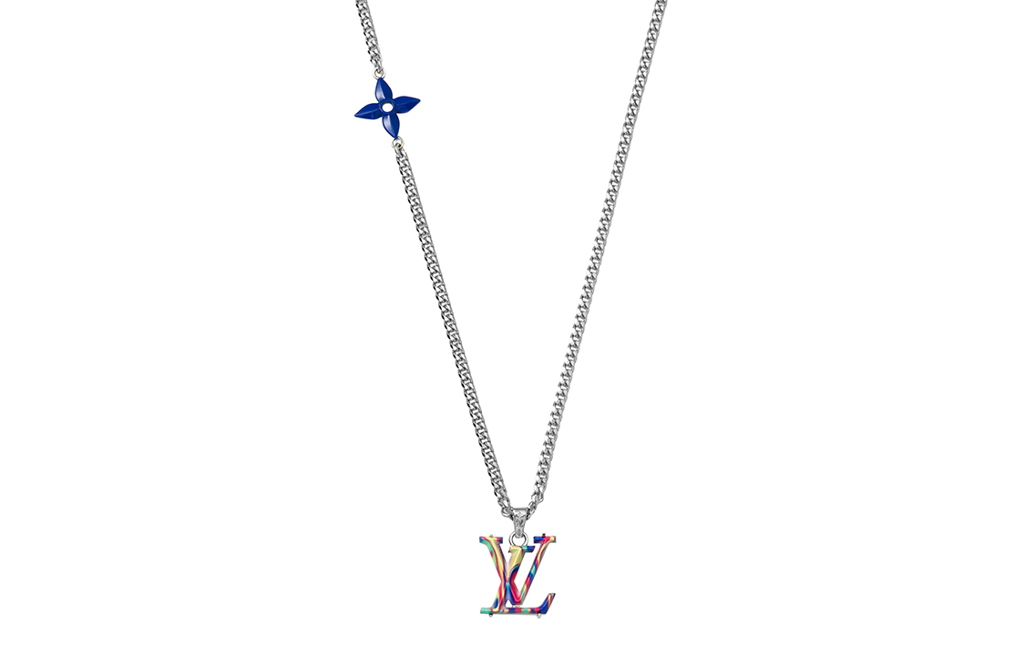 Юнисекс цепочка Louis Vuitton LV Logo (серебряная)