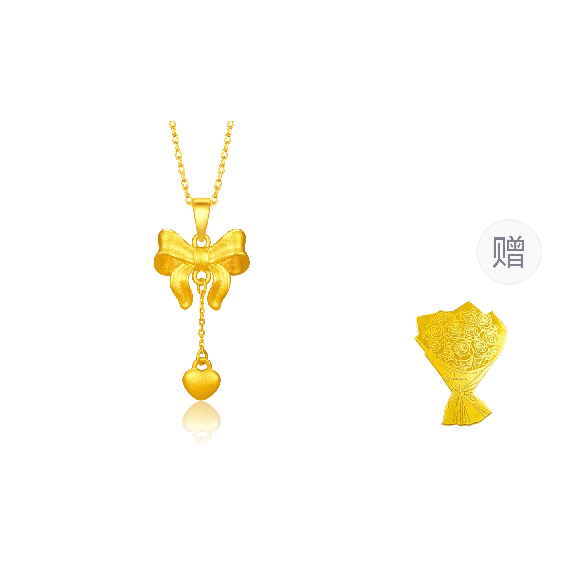 Sophisticated small design pendant with bow with tassels, cute golden chain for key bag for friend, necklace, gift box, light luxury style, trend of season, bright catchy style