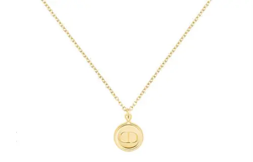 DIOR Classic CD Necklace Series Metal Necklaces Women's