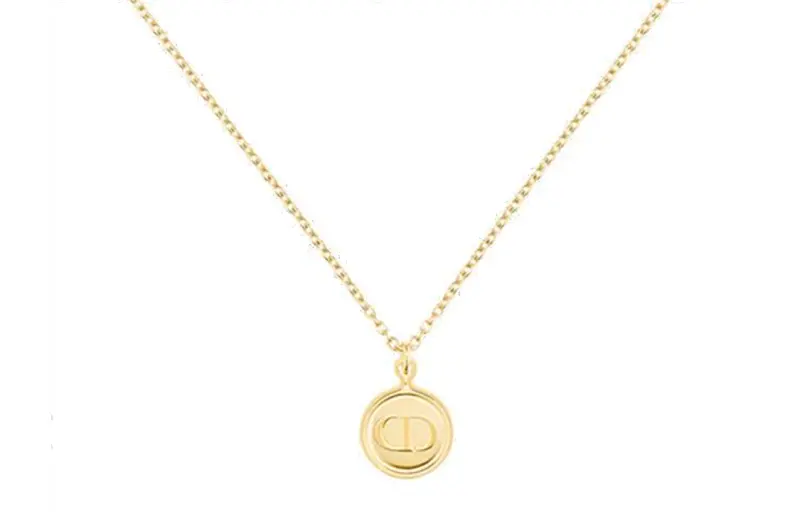 DIOR Classic CD Necklace Series Metal Necklaces Women's