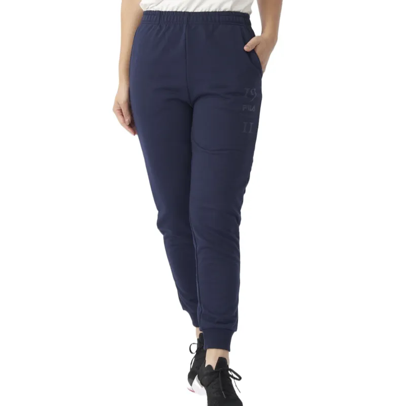 FILA Casual Pants Women's Blue Moderate Tapered Pants