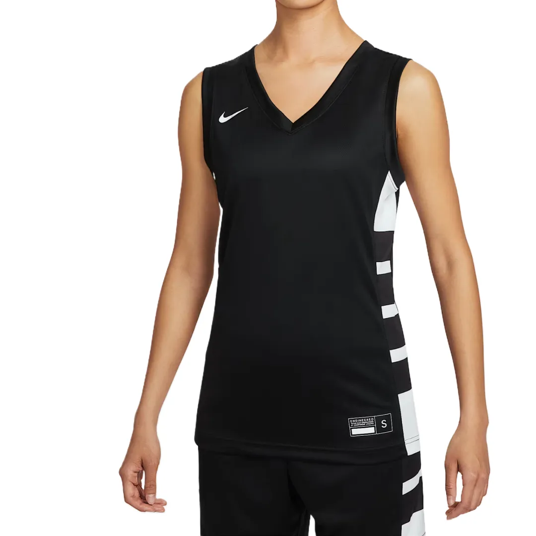 Nike Dri Fit Elite Power Basketball Jersey Women's Team Black