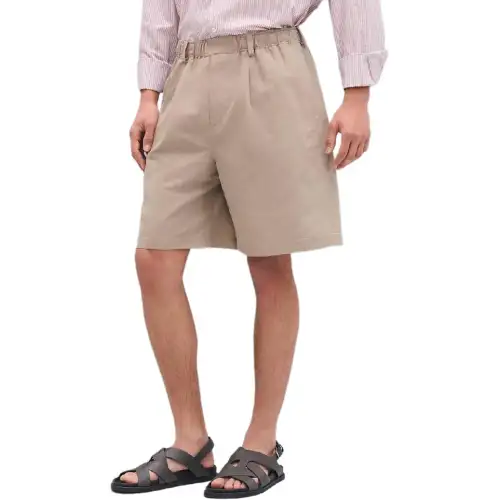 HERMES SS25 Casual Shorts Men's Sand Yellow