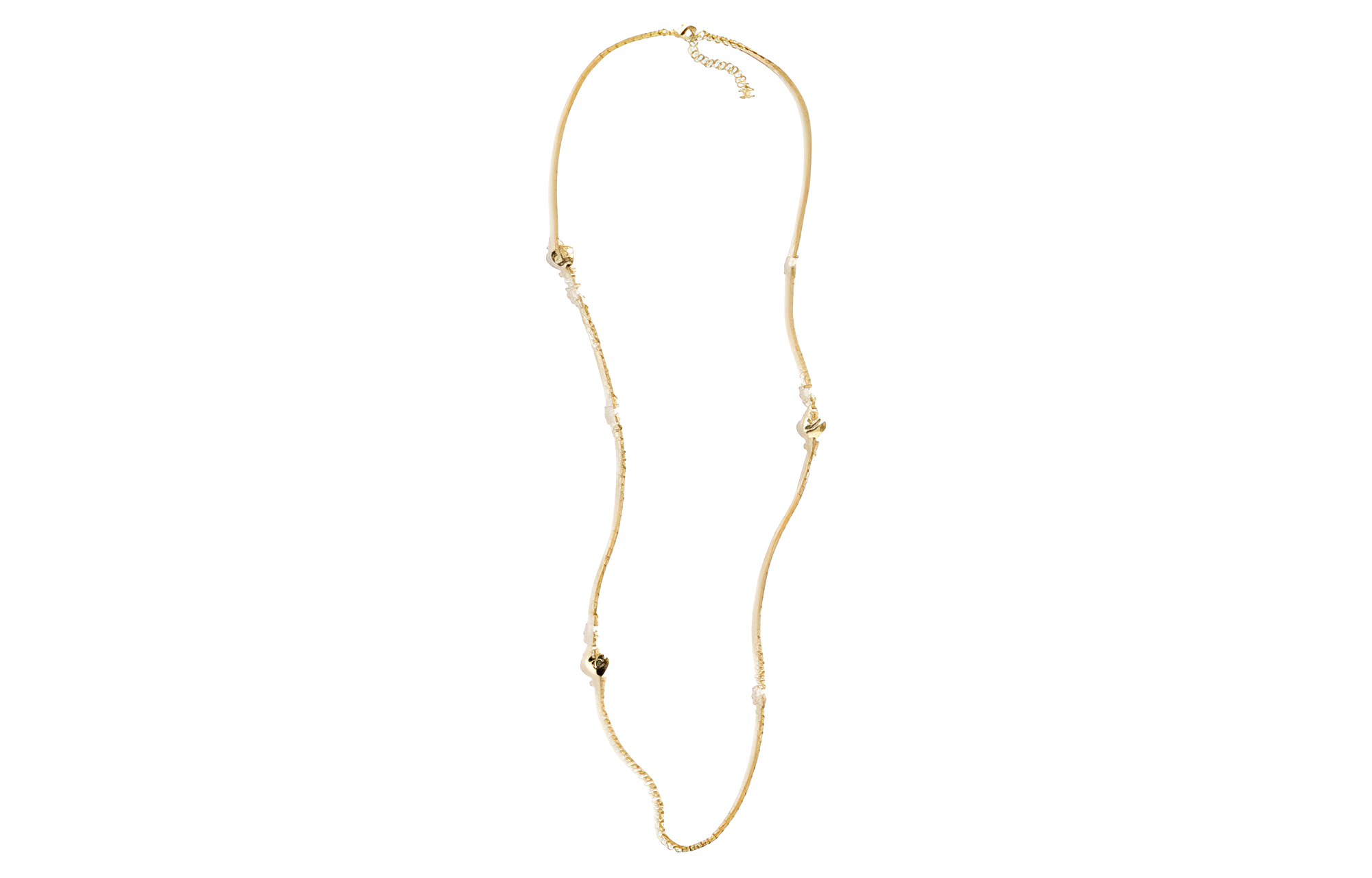 CHANEL 24P Metal, Artificial Pearl, Rhinestone Necklaces Women's Gold