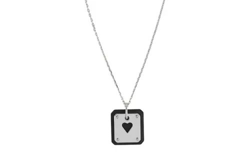HERMES As De Coeur Refined Metal Necklaces Unisex