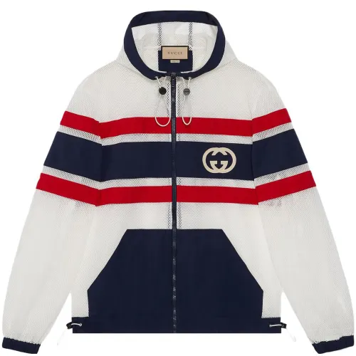 GUCCI Jackets Men's Multicolor Hooded Moderate Other
